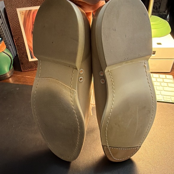 Vintage Linds Bowling Shoes Mens size 7.5D Made in USA Left Hand Taupe main image 6